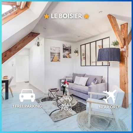 Le Boisier - 3 Min De La Gare Massy Tgv - Cozy Houses Palaiseau Extérieur photo
